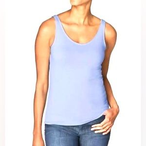 J JILL Reversible Perfect Tank, Light Blue, Large